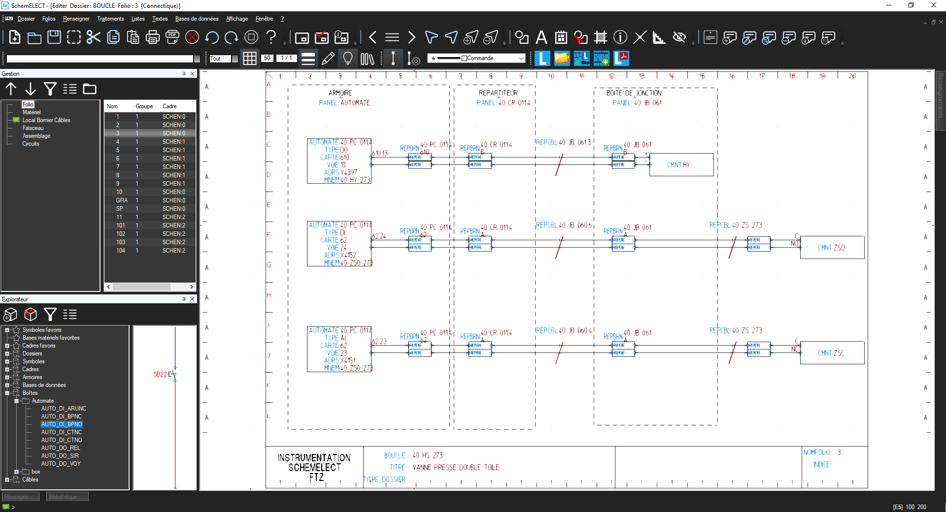 Instrumentation loops - FTZ piping and instrumentation diagram 