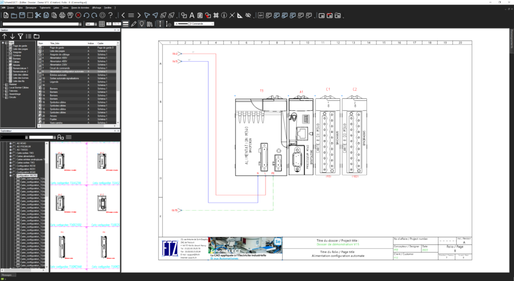 SchemELECT : Interface Automate